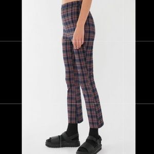 urban outfitters lola kick plaid flare pants